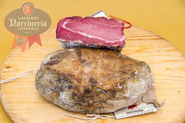 pocket ham label under norcineria laudani