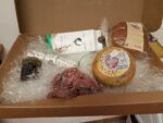 Easter gift box spelled sauce pizza sausages and pecorino cheese