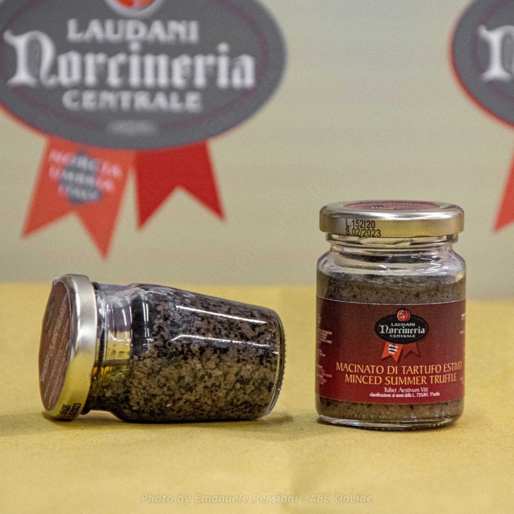 Ground truffles in a jar