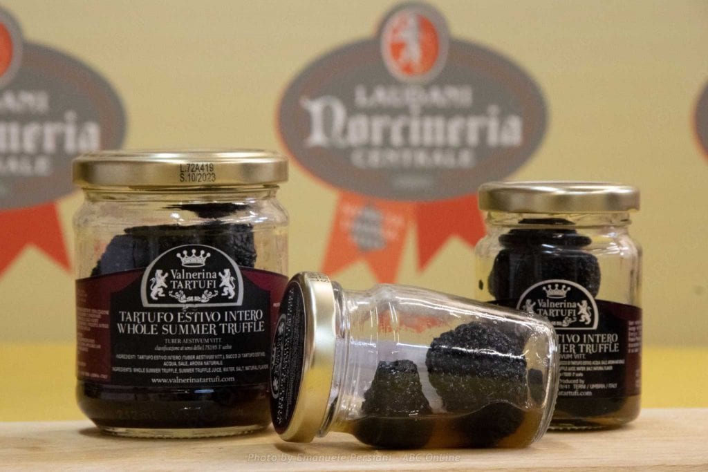 Whole truffle in a jar from Norcia